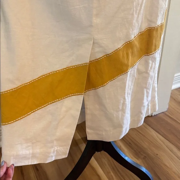 Cleobella White and Mustard Midi Dress - Picture 8 of 11